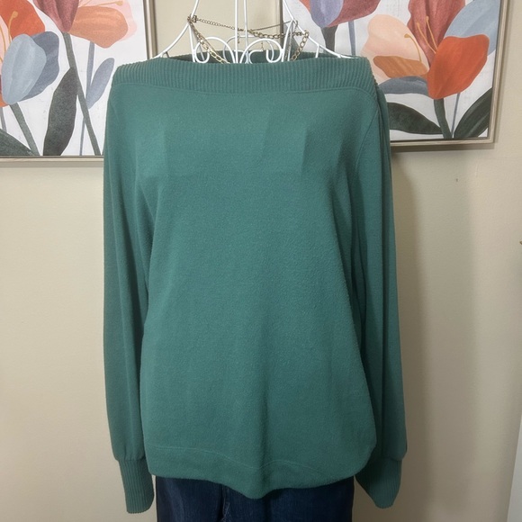 LOFT Sweaters - LOFT Teal Boatneck Sweater- super soft!